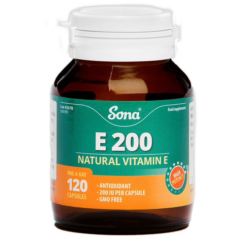 Sona E200 Natural Vitamin E Capsules